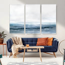 Blue Ocean Abstract Artwork Wall Art Canvas Print