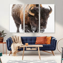 Bison Wall Art Canvas Print For Farmhouse, Wild Animal Wall by MyGreatCanvas | Canvas Wall Art Prints | Photo Prints & Wall Decor