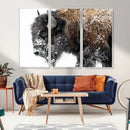 American Bison Wall Art Print – Majestic Buffalo Canvas