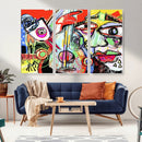 Picasso Style Art Abstract Canvas Wall Art Print , Colorful by MyGreatCanvas | Canvas Wall Art Prints | Photo Prints & Wall Decor