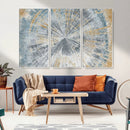 Radiant Abstract Wood Rings Canvas Art – Modern Triptych by MyGreatCanvas | Canvas Wall Art Prints | Photo Prints & Wall Decor