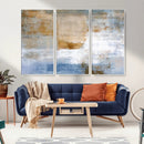 Blue Multi Panel Abstract Wall Art Canvas, Abstract Blue and
