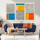Canvas Print Wall Art Abstract Illustrs Art Boho, Framed