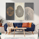 Boho Tree Ring Wall Art, Modern Minimalist Wood Grain
