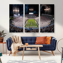 Penn Stadium Football Wall Art Canvas Print, Pennsylvania