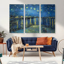 Vincent van Gogh Starry Night over the Rhone Abstract Wall