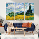 Wheatfield With Cypresses By Van Gogh Painting Wall Art