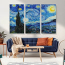 Vincent Van Gogh The Starry Night Abstract Wall Art Canvas