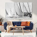 Yacht Sailboat Regatta Canvas Wall Art Canvas Print