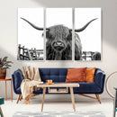 Longhorn Canvas Print, Bighorn Cow Wall Art Canvas Print by MyGreatCanvas | Canvas Wall Art Prints | Photo Prints & Wall Decor