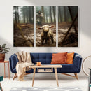 Jesus Lost Lamb Canvas Wall Art – Heartwarming Woodland by MyGreatCanvas | Canvas Wall Art Prints | Photo Prints & Wall Decor