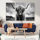 Scottish Cow Wall Art Canvas Print | Longhorn Wall Art | by MyGreatCanvas | Canvas Wall Art Prints | Photo Prints & Wall Decor