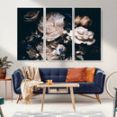Pink Peonies Flowers Large Canvas Art Print