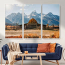 Vintage Old Barn Field Wall Art Canvas Print for Farmhouse by MyGreatCanvas | Canvas Wall Art Prints | Photo Prints & Wall Decor