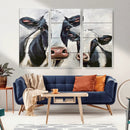 Vintage Baby and Mom Cattle Wall Art Canvas Print by MyGreatCanvas | Canvas Wall Art Prints | Photo Prints & Wall Decor