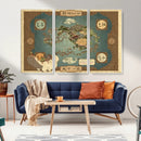 Avatar Wall Art: The Last Airbender Vintage Map - Wall Art