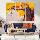 Calvin and Hobbes Tree Scene Canvas Print | 3 Panel Large by MyGreatCanvas | Canvas Wall Art Prints | Photo Prints & Wall Decor