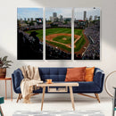 Chicago Cubs Baseball Team Print - Wrigley Field Stadium