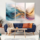 Abstract Flowing Colors Wall Art Canvas Print