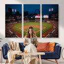 St. Louis Cardinals Baseball Team Print - Busch Stadium Wall