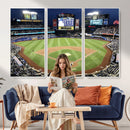 Citi Field Wall Art Print | 3-Panel New York Mets Baseball