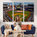 Yankee Stadium New York Wall Art Print | 3-Panel Canvas