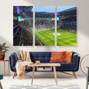 Tottenham Hotspur Stadium Canvas Print, Match Day Triple
