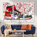 Jordan Shoes Graffiti Wall Art Canvas Print- Jordan Graffiti by MyGreatCanvas | Canvas Wall Art Prints | Photo Prints & Wall Decor