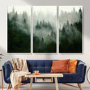 Foggy Forest Wall Art – Tranquil Green Woodland Canvas by MyGreatCanvas | Canvas Wall Art Prints | Photo Prints & Wall Decor