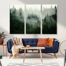 Misty Forest Wall Art – Tranquil Green Woodland Canvas by MyGreatCanvas | Canvas Wall Art Prints | Photo Prints & Wall Decor