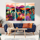 Abstract Kusama Print - Landscape Canvas Wall Art Print -