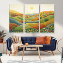 YAYOI KUSAMA Colorful Dot Art Landscape Canvas - Framed by MyGreatCanvas | Canvas Wall Art Prints | Photo Prints & Wall Decor