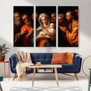 Religious Canvas Wall Art Print - Madonna and Child with