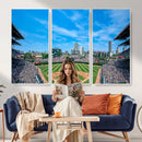 Wrigley Field Chicago Cubs Panoramic Art Multi-Piece Canvas