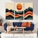 Mountain Triptych Wall Art Canvas Print – Western Nature