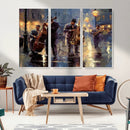 Afro Abstract Jazz Music Wall Art Canvas Print – Colorful