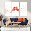 Cardinal Bird Canvas Wall Art - Male and Female Cardinal by MyGreatCanvas | Canvas Wall Art Prints | Photo Prints & Wall Decor