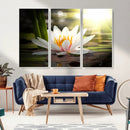 Lotus Flower Wall Art Canvas Print, Water Lily Large Wall