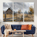 Rustic Autumn Farmhouse Wall Art Canvas Print – Serene