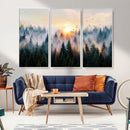Misty Forest Wall Art – Framed Sunrise Pines Canvas Artwork, by MyGreatCanvas | Canvas Wall Art Prints | Photo Prints & Wall Decor