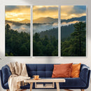 Mountain Sunrise Wall Art – Framed Pine Forest Canvas by MyGreatCanvas | Canvas Wall Art Prints | Photo Prints & Wall Decor