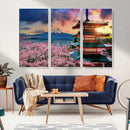 Mount Fuji Cherry Blossom Wall Art Canvas Print – Framed by MyGreatCanvas | Canvas Wall Art Prints | Photo Prints & Wall Decor