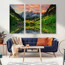 Wall Art Canvas Print – Sunset Glow Mountain Canvas, Peaks by MyGreatCanvas | Canvas Wall Art Prints | Photo Prints & Wall Decor