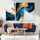 Gold Blue Abstract Canvas Print, Elegant Navy and Gold by MyGreatCanvas | Canvas Wall Art Prints | Photo Prints & Wall Decor