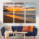 Tropical Beach Wall Art – Framed Sunset Ocean Canvas by MyGreatCanvas | Canvas Wall Art Prints | Photo Prints & Wall Decor