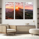 Mountain Sunrise Wall Art Canvas Print – Alpine Ridge by MyGreatCanvas | Canvas Wall Art Prints | Photo Prints & Wall Decor
