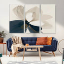 Minimal Flower Wall Art Canvas Print – Framed Beige Bloom