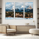 Grand Teton Park Wall Art Canvas Print – Framed Alpine Lake