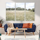 Charming Daisy Field Wall Art Canvas Print – Framed Pastel by MyGreatCanvas | Canvas Wall Art Prints | Photo Prints & Wall Decor
