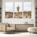 Saguaro Cactus Wall Art Canvas Print – Framed Desert